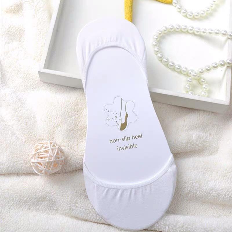 Socks women's Super Invisible No Show Thin Silicone Non-slip Shallow Mouth Solid For High Heels Boat Socks