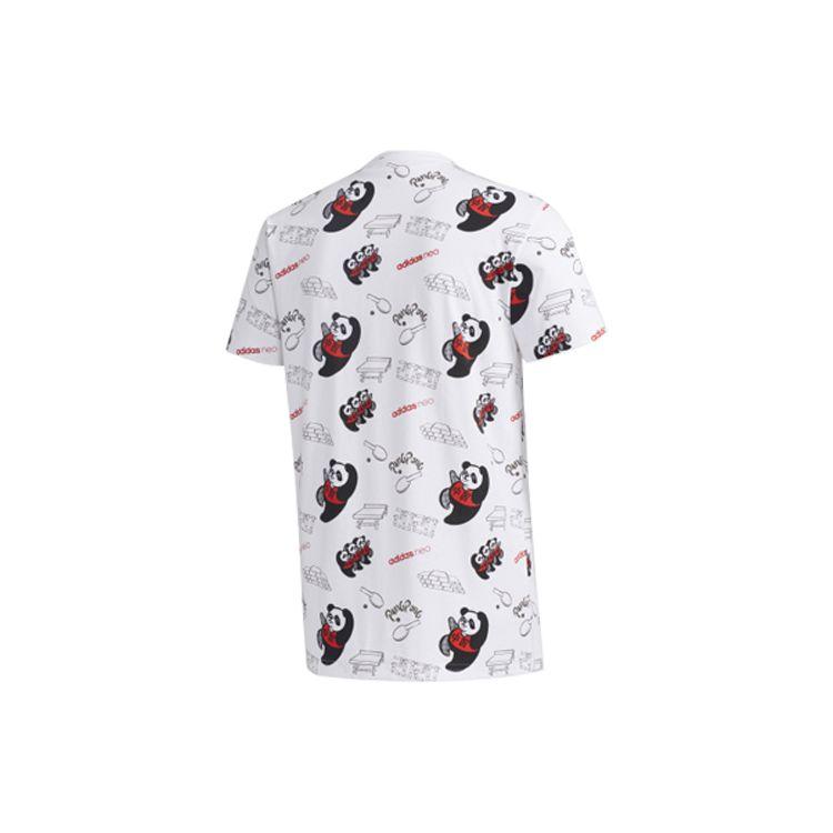adidas Neo Casual Sports Straight-Leg T-Shirt Men Tops White GK1540