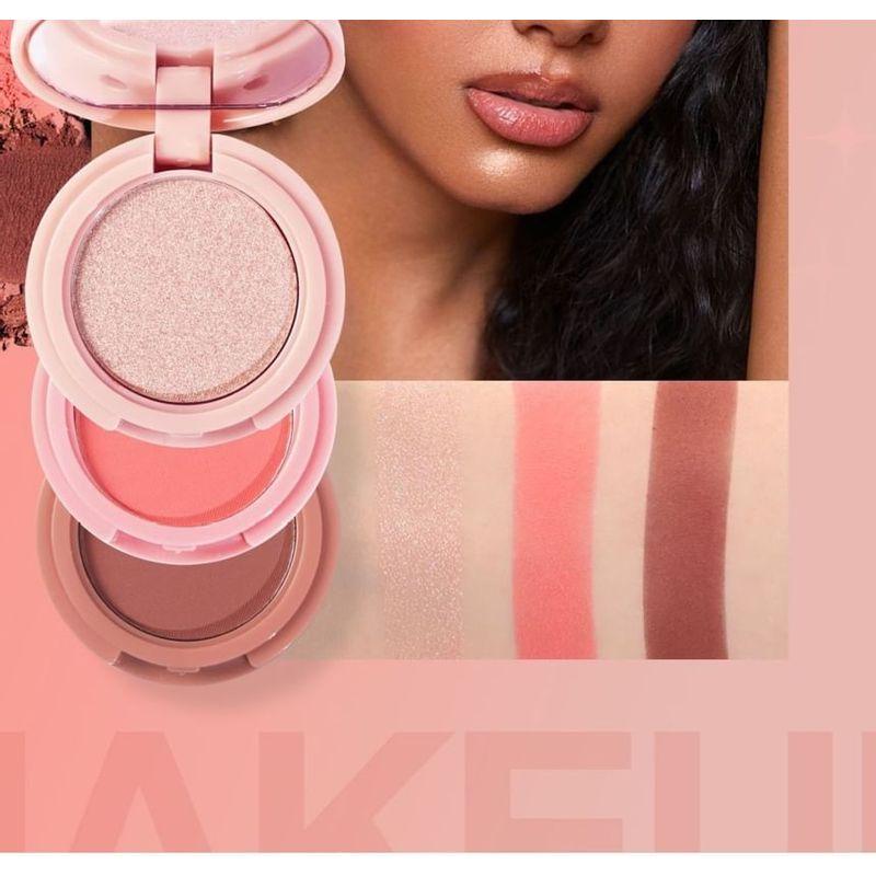 HANDAIYAN - 3 In 1 Highlight Blush Contour Palette - 3 Types