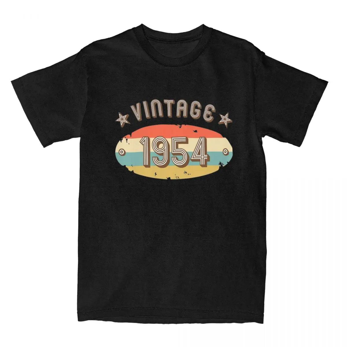 

1954 Винтажная рубашка в честь 70-летия, мужская и женская хлопковая креативная футболка с коротким рукавом для людей в возрасте 70 лет XXXXXL