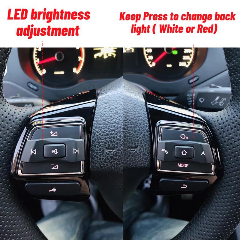 LED Steering Wheel Button remote control switch touch screen volume for VW Golf MK6 Polo Jetta MK5 Touran Caddy Bora accessories