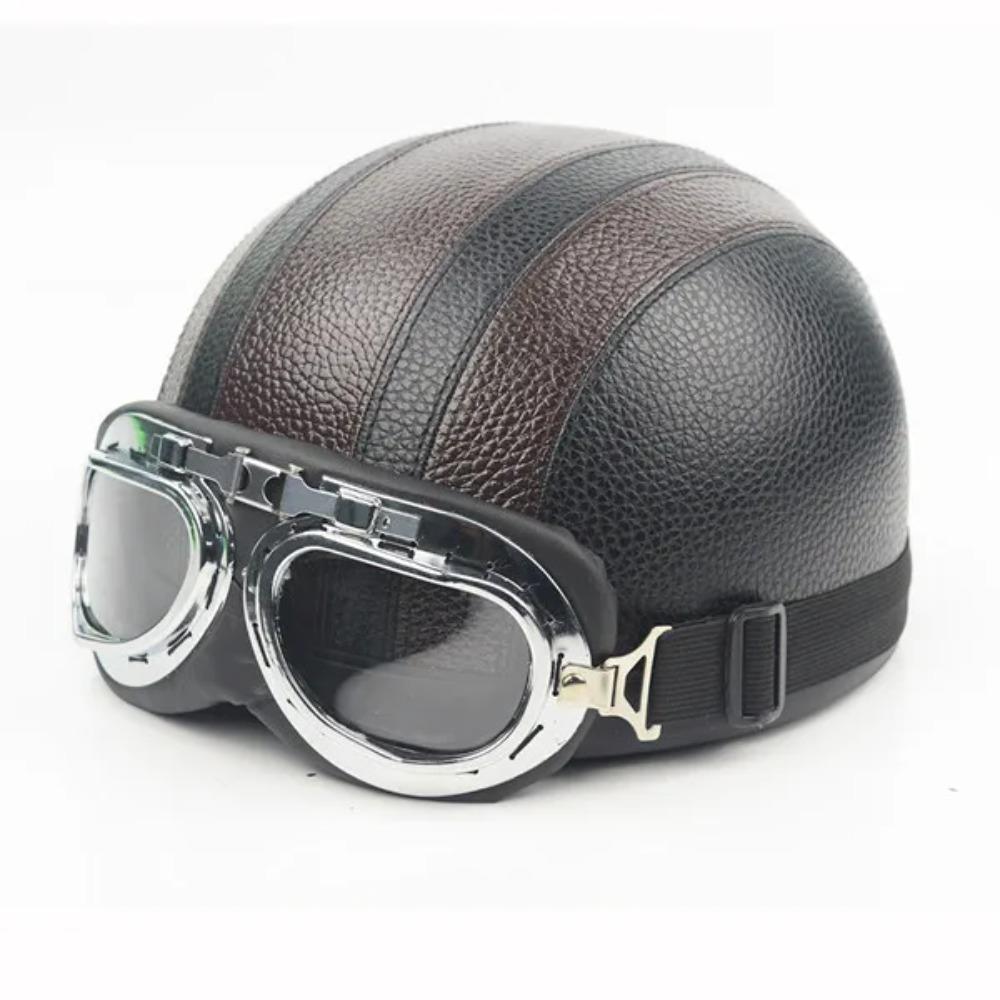 Pentru căști pentru adulți Harley Cască de motocicletă retro semi-croaziera Cască de motocicletă pentru scuter Cască pentru tot sezonul Motocicletă GERMANĂ Vintage
