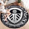 Leeds United Custom Name Round Area Rug,Carpet Rug for Living Room Bedroom Sofa Playroom Decor,Non-slip Floor Mat