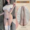 Chi Yao's new campus high fork strap gymnastics suit sexy three-point erotic underwear home free open file woman