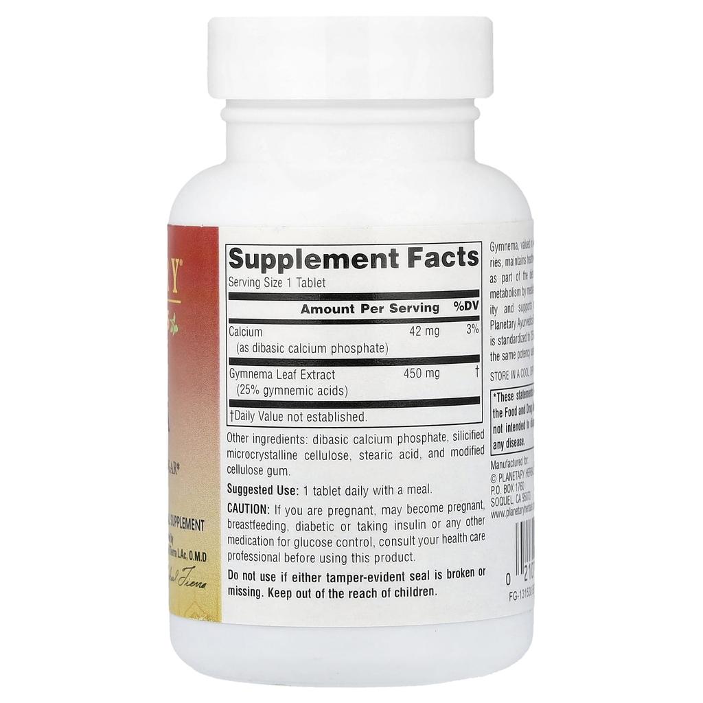 Planetary Herbals Full Spectrum™ Gymnema, 450 Mg, 60 Tablets