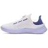 Ua Flow Slipspeed Comfortable Versatile Breathable Lightweight Low-Top Lifestyle Casual Shoes Unisex Sneaker White Purple 3027049-124
