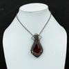 Red Fire Labradorite Pendant Copper Wire Wrapped Pendant Natural Gemstone Pendant Handmade Jewelry Copper Wire Wrap Jewelry Pendant For Gift