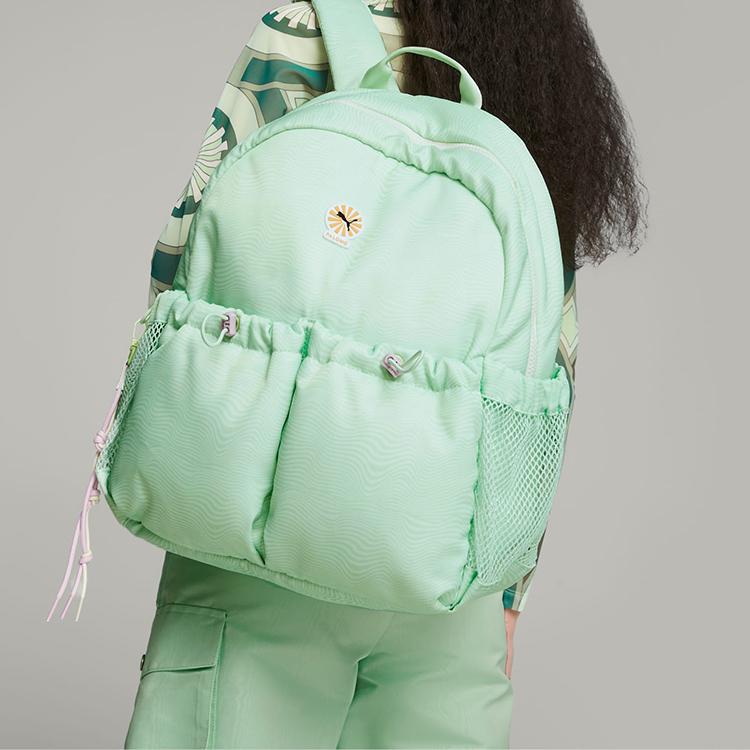 New PUMA PALOMO Collaboration Polyester Backpack Unisex Green 079632-01