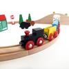 Maxim Wooden Rail Set Series with Magnetic Cars, Figure of 8, 37 Pieces