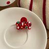 Painted Wavy Trumpet Hair Clips Bangs ClipsNew Year Fun Christmas StockingsHair Clips Hair Accessories