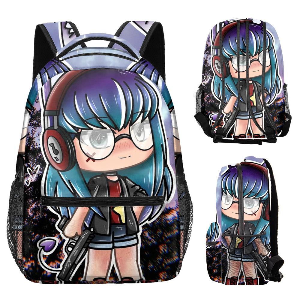 Hip Hop Kpop Youthful School Bags Unisex Cute Gacha Life Travel Bags 3D Print Oxford Waterproof Notebook Shoulder Backpacks