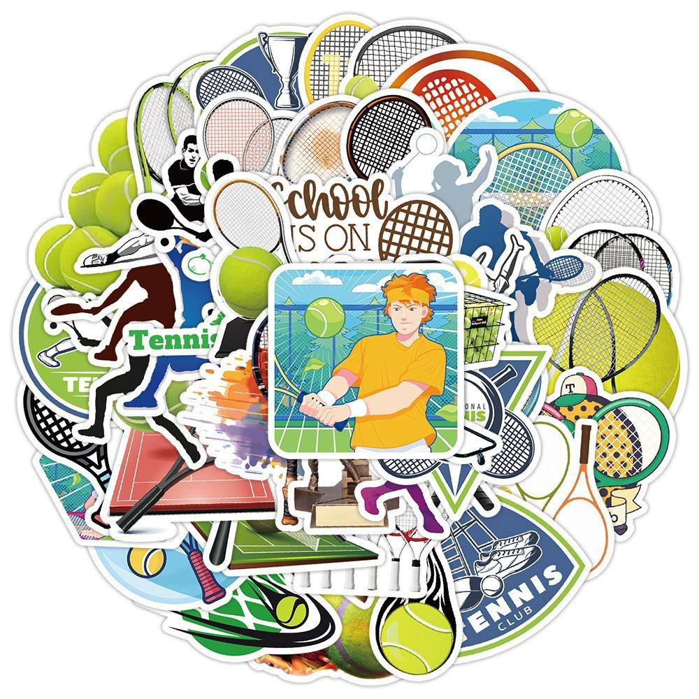 50 Football Graffiti Stickers: Creative Waterproof Sports Ball Decals for Water Bottles, Luggage, and Phones