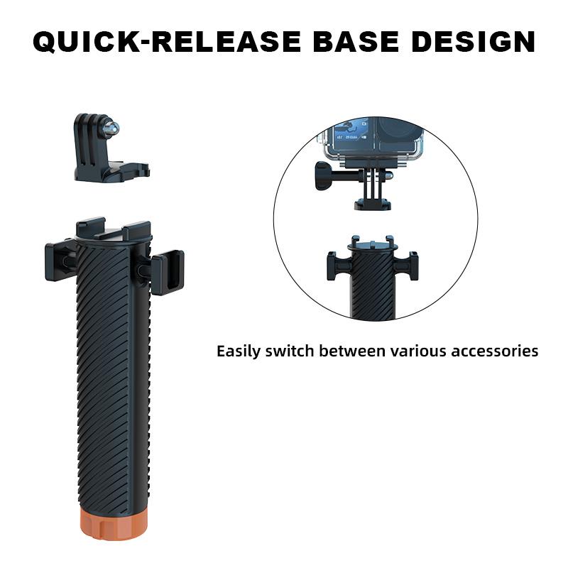 FLW006 Cold Shoe Interface Floating Hand Grip Diving Buoyancy Stick for Gopro/DJI Action/Insta360 Sport Camera