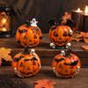 Seasonal Interior Ornament Halloween Pumpkin Ghost Bat Skull Figurine, Cute Resin Festive Desktop Decor Tabletop Ornaments for Home Party Shelf