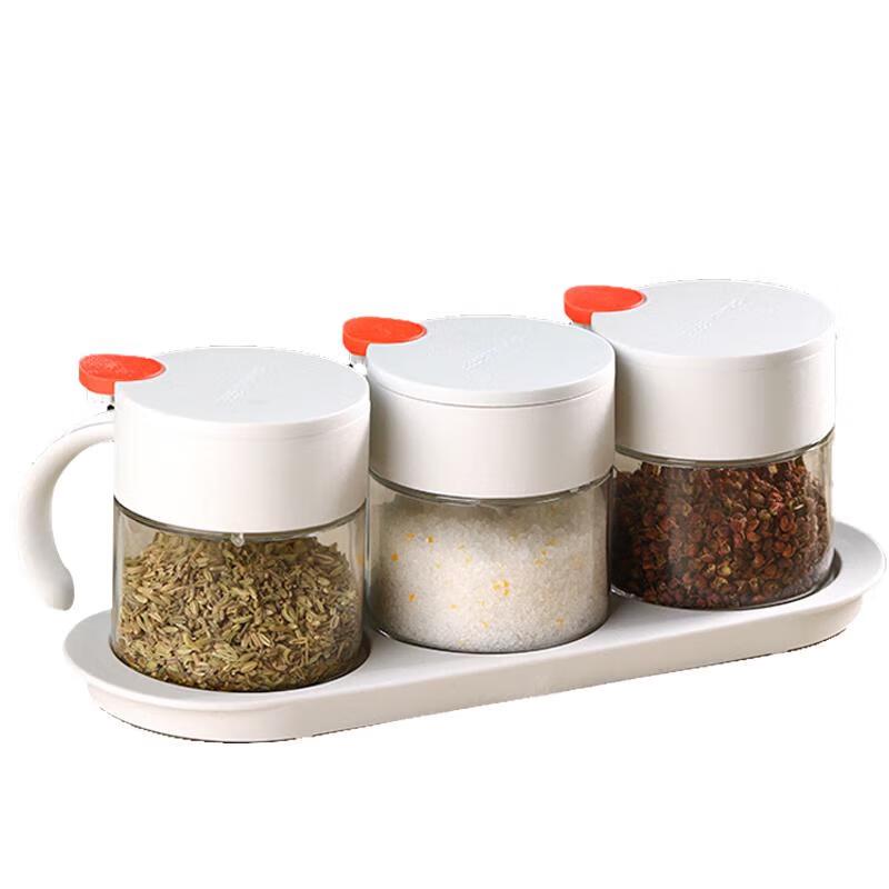 Camellia Glass Seasoning Jar Set