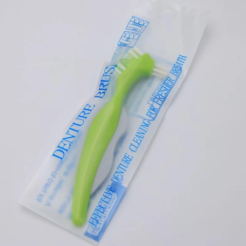1Pcs Denture Brush Cleaning Toothbrushes Colorful Dual Heads Invisible Braces False Teeth Brushes Oral Care Tool