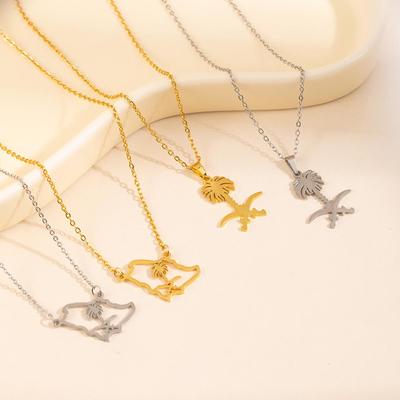 European & American Fashion Stainless Steel Pendant Necklace: Lightweight, Trendy Cross-Border Symbol Clavicle Chain for Women