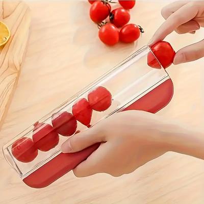 Neuer Traubenschneider für Kinder und Kleinkinder, kleiner Obstschneider für Tomaten, Erdbeeren, Schneider, sicher, einfach zu bedienen, Gemüse- und Salatschneider