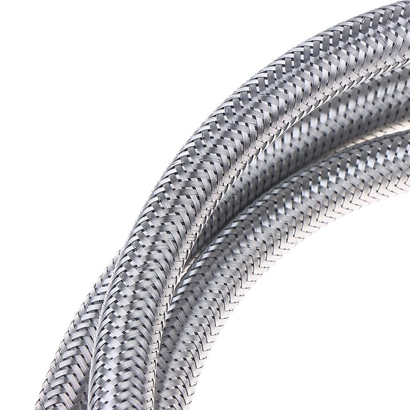 304 Stainless Steel Faucet Braided Water Pipe 1/2 Inch High Pressure Toilet Heater  And Cold Water Inlet Flexible Hose
