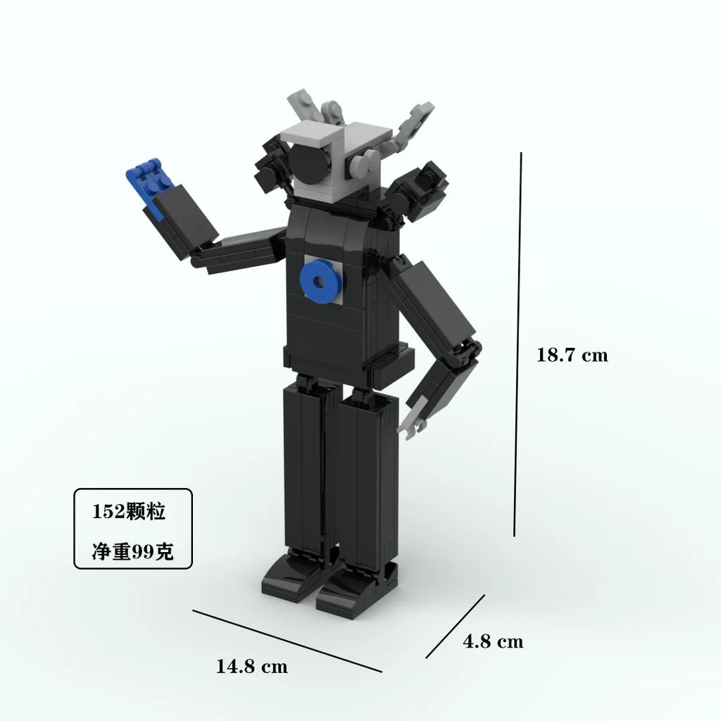 Skibidi Toilet Titan Tv Man Speakerman Horror Game Bosses Camara Building Block Cartoon Doll Model Kids Birthday Halloween Gift