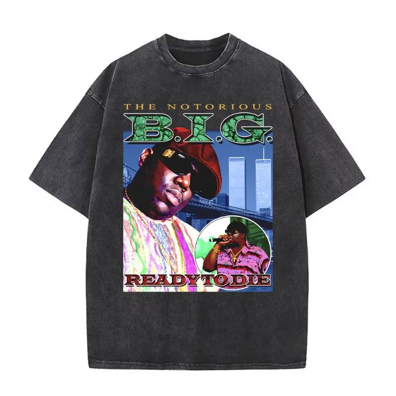 The Notorious Big Je To Všechno Byl Sen Grafické Vintage Vybledlé Tričko Hip Hop Rapper Biggie Smalls Trička Unisex Nadměrné Tričko