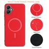 For Samsung Galaxy A06 5G/Galaxy A06 4G Case BINFEN COLOR BF40 Magnetic Case Electroplated PU + TPU Phone Back Cover