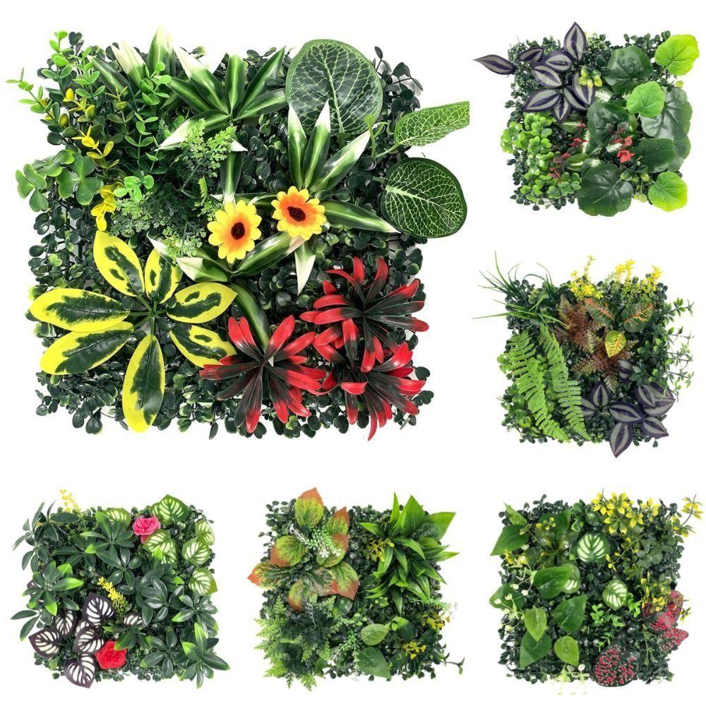 Sonnenblumen Künstliche Pflanze Wand Panel DIY Simulation Ahorn Pflanze Blatt Hintergrund Wand Dekoration