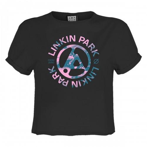 Amplified Womens/Ladies From Zero Camo Spill Linkin Park Crop Top