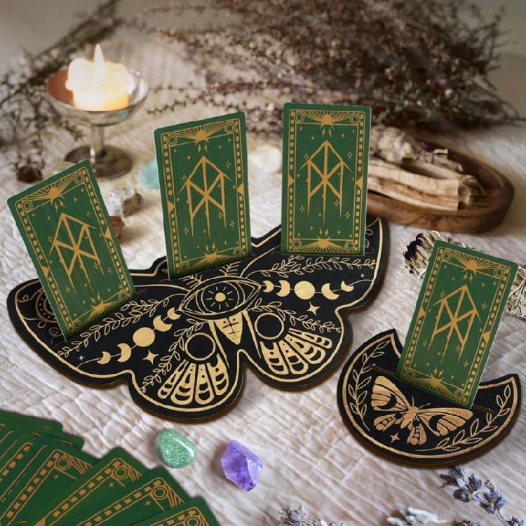 Sustainable Wood Tarots Card Tower Durability Tabletops Game Holder for Professional Readings And Decoration