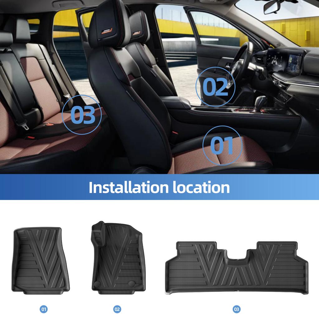LUCKEASY for Kia Niro 2022-2025 Car Floor Mats Protective Mat Interior Accessories Waterproof Foot Pads Only Fit Right Drive