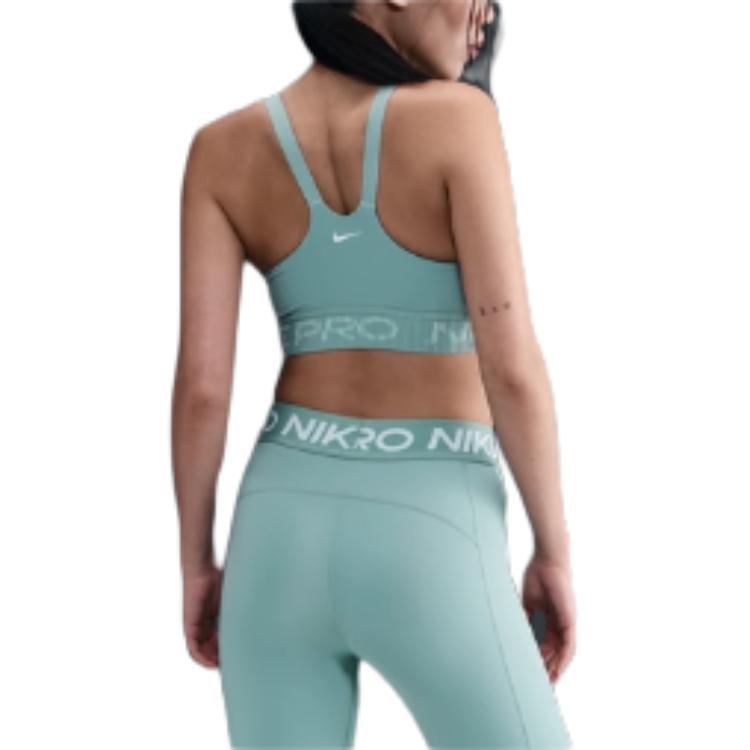 Nike Logo U-Shaped Low-Intensity Short Sleeveless Sports Bra Women Underwear Foam-Mint-Green IF3974-017