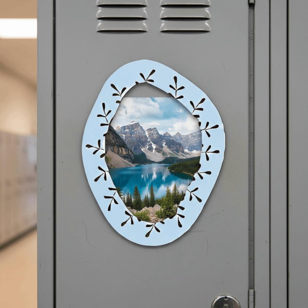 8PCS Removable Cabinet Picture Frame Vintage Picture Display Frame School Lockers