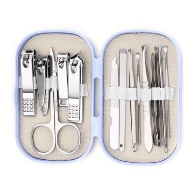 Set Manucure/Pédicure 14 Pièces Argent