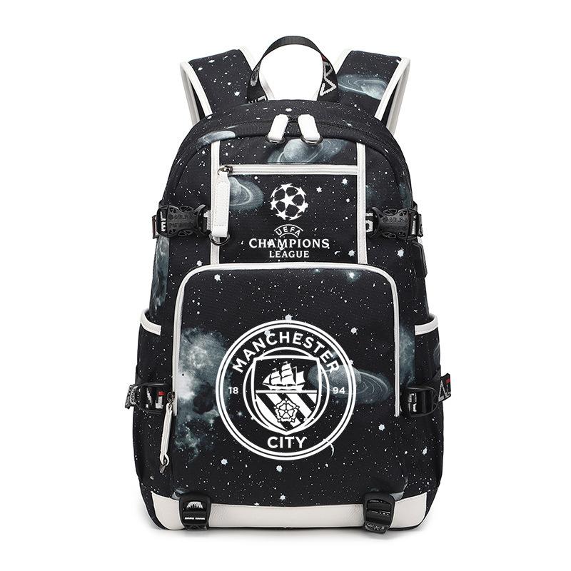 School Season Football Peripheral Student Schoolbag Leisure Personalized Backpack Large Capacity With Usb Charging