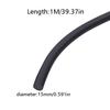 Black Rubber Strip Gaskets Round Sealing Strip Wear-Resistant Bar For Cabinet Door Seal Grease Separator 3/5/6/8/10/12/15/18mm