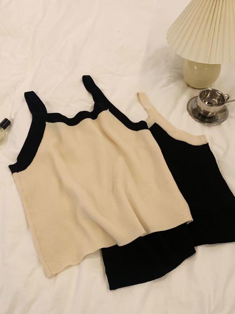 Plus Size Camisole Top: Women's Loose Sleeveless Inner Layer, Tummy-Slimming Base, Versatile for Spring/Autumn (80-200 Jin).