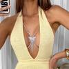 European And American Jewelry, Exquisite Butterfly-Shaped Rhinestone Breast Chain, Beach Music Party Jewelry Accessories