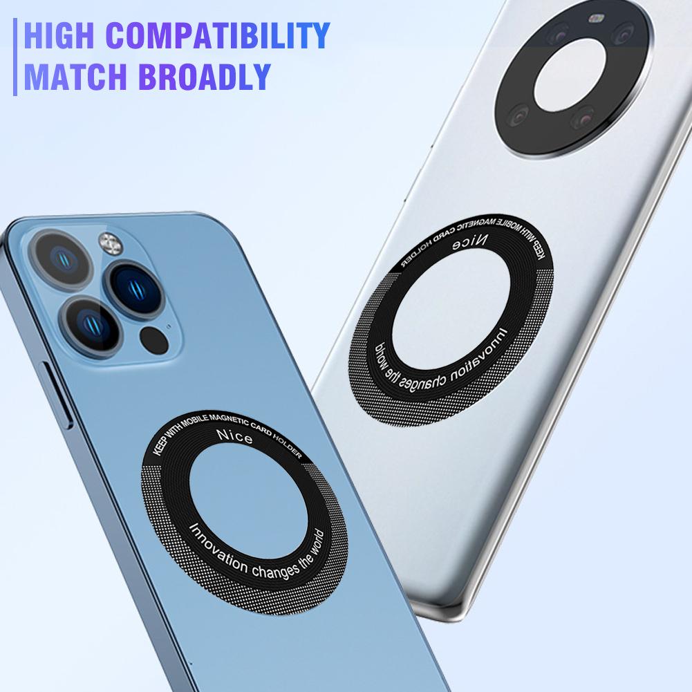 10pcs Magnetic Holder For IPhone Universal Metal Sticker Support Wireless Charger Plate Sheet Magnet Car Holder