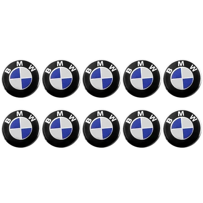 2025 Car For BMW 50 PCS 14mm Car badge Emblem car Key Sticker decoration Sticker For Bmw e46 e90 e60 e39 f30 e36 f10 f20 e87 e92