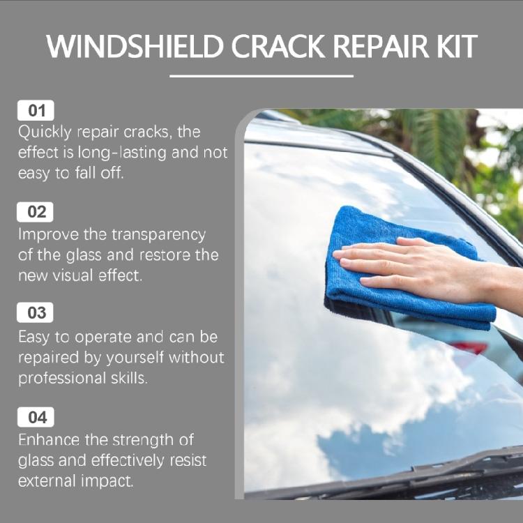 Automotive Glass Repair set Car Glass Crack Repair Tool Window Repair for Windshield Chips & Cracks for Nighttime Use