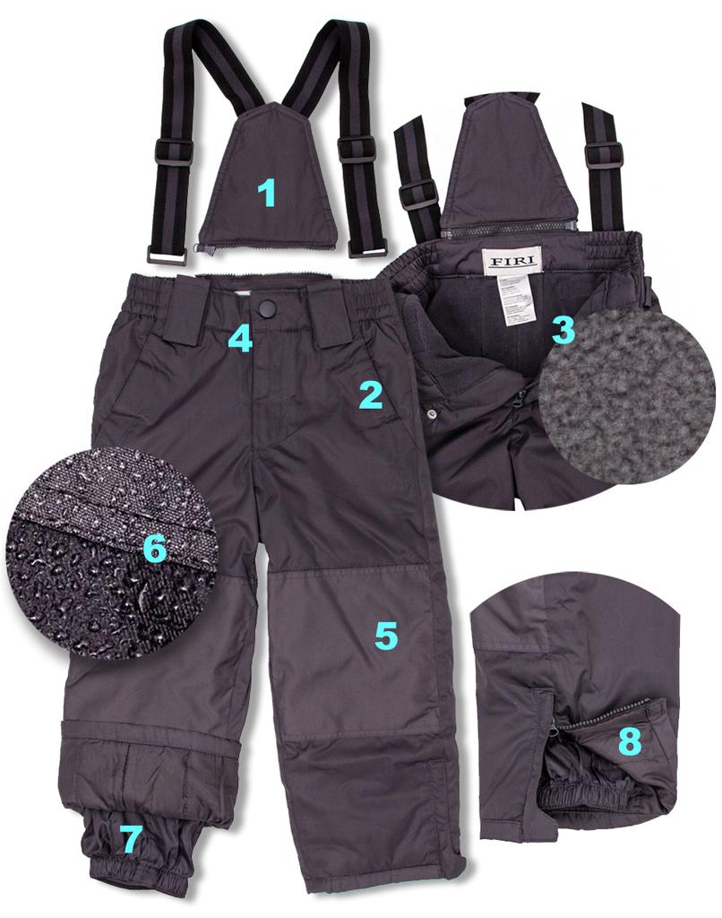 Children's Ski Pants with Suspenders Firi 116