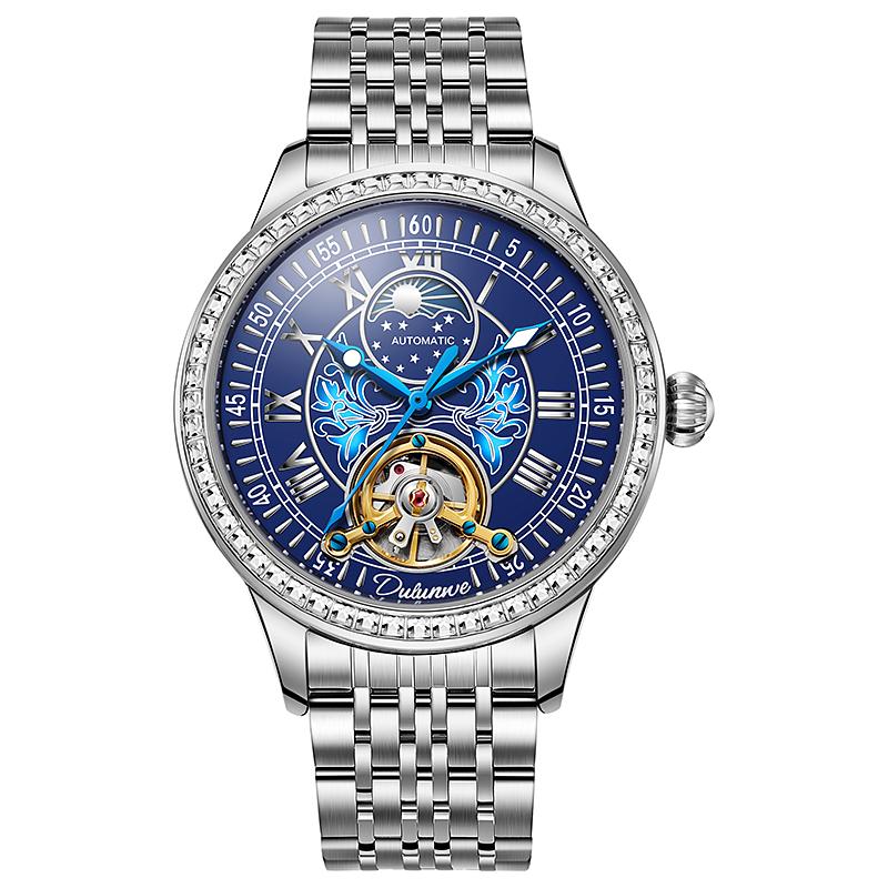 Top Brand Luxury Men's Mechanical Watch Luminous Leather Strap Waterproof Man Watch Top Brand Luxury Business Watch For Men