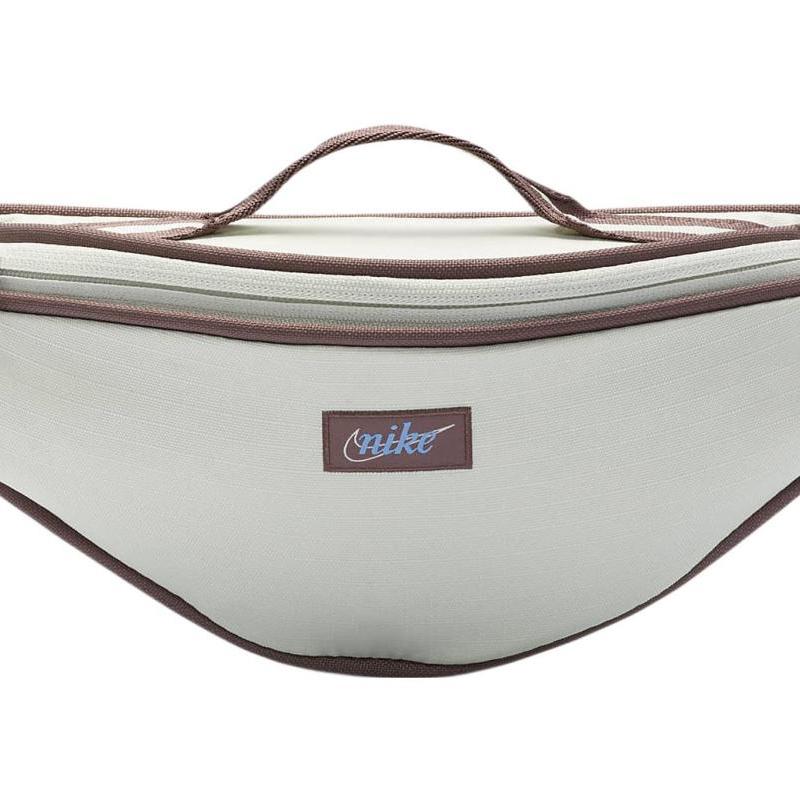 Nike Heritage Polyester One Shoulder Crossbody Fanny Pack Small Women's White Casual DR6266-020