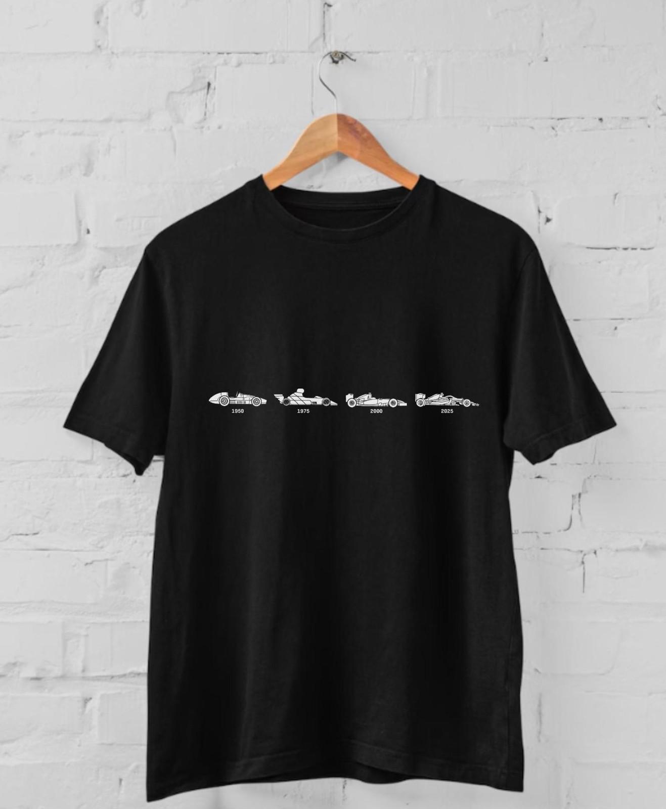 Formula 1 Evolution Car T Shirt F1 Racing Graphic Tee Race Day Shirt S разноцветный