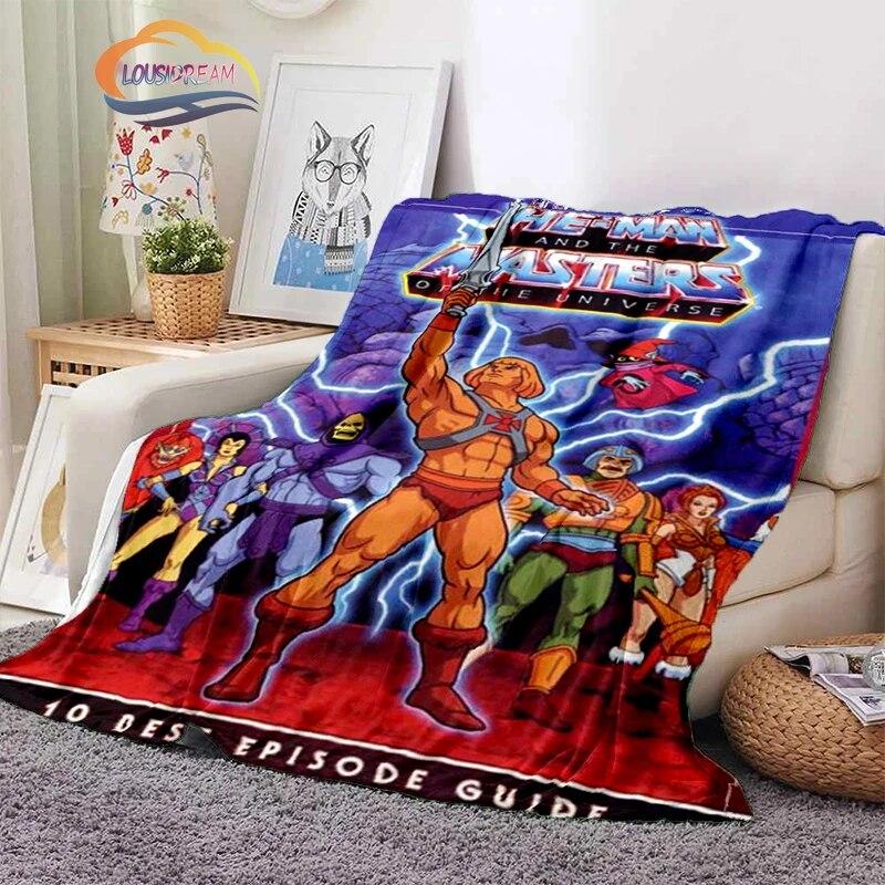 Fashion Cartoon Masters of the Universe Blanket3D Print He-Man Rectangle Blanket Flannel Blanket Wearable Blanket Sofa  Blanket