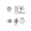 M21 Waterproof Aviation Connector - IP68 Solderless Screw Crimp, Male/Female, Rear Nut, 2-5 Pins