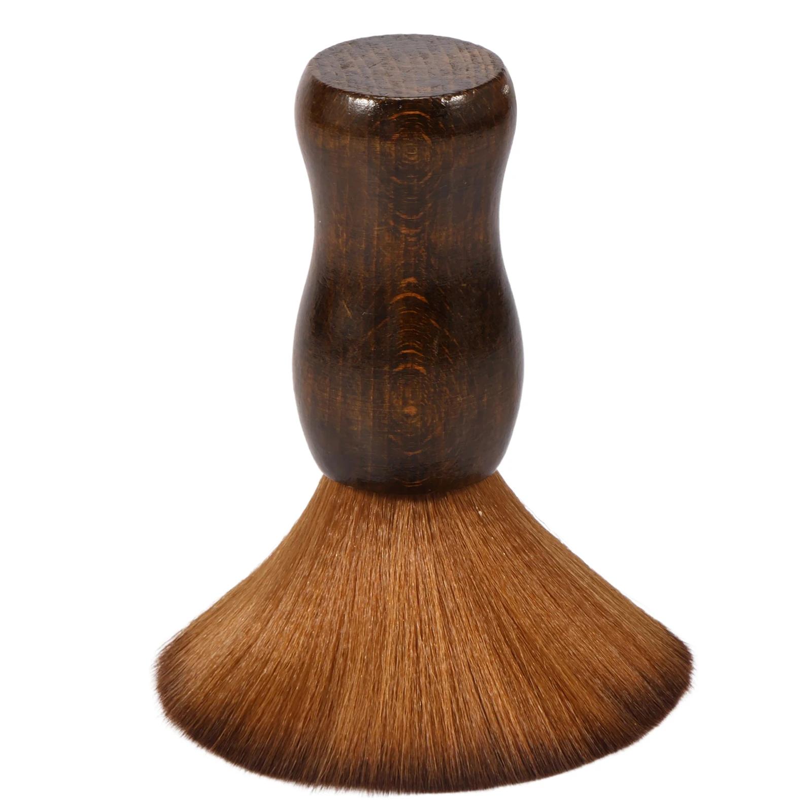 

Мягкая щетка для волос Парикмахерская Стрижка Сломанная Подметание Лицо Шея Щетка для Чистки Деревянная Ручка Профессиональный Парикмахерский Салонный Инструмент коричневый