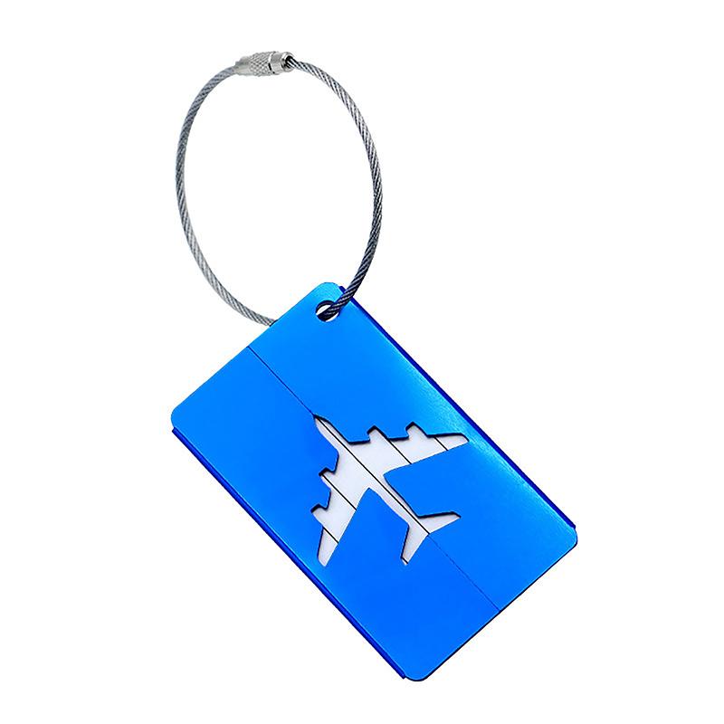 Aluminium Alloy Travel Luggage Tags Baggage Name Tags Suitcase Address Label Holder Metal Luggage Tag Travel Accessories