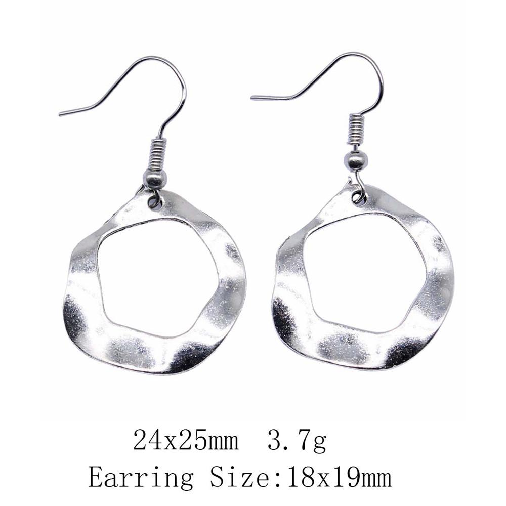 New Year's Day Earrings Women Geometric Water Drop Circle Drop & Dangle Earring Home Garden Party Earrings