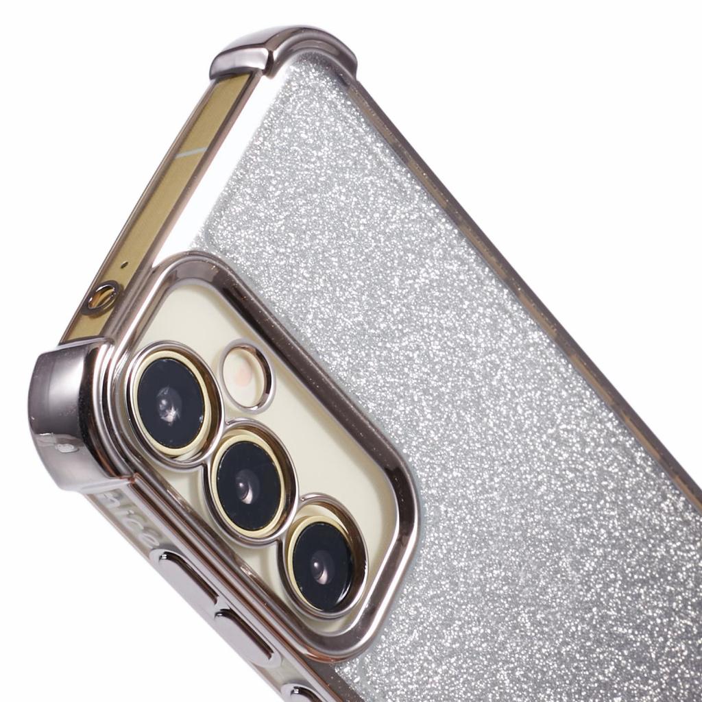 For Samsung Galaxy S23 FE TPU Case Glitter Gradient Electroplated Anti-Drop Phone Cover